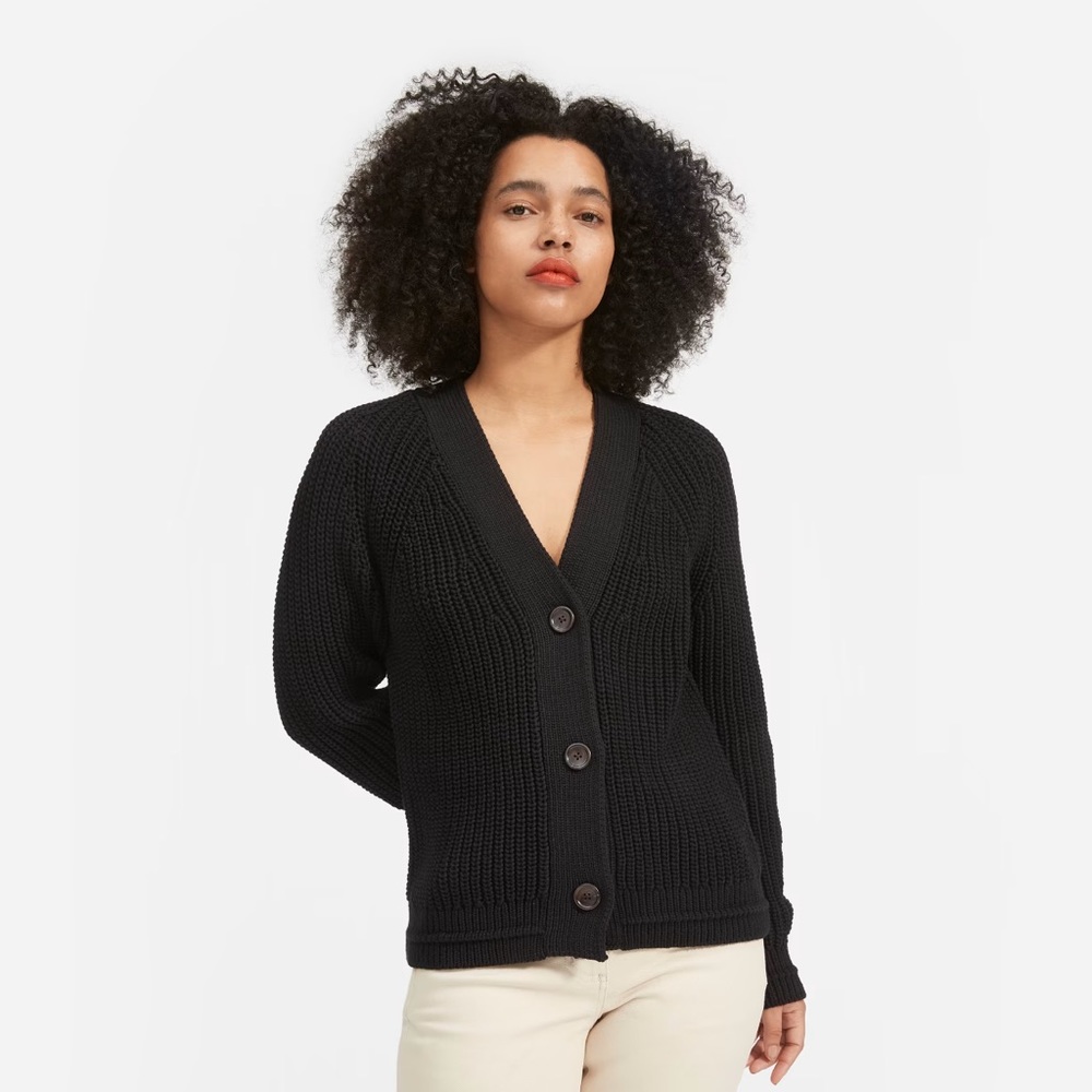Everlane Textured Crop Cardigan S
